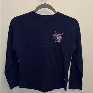 Walt Disney World Girls M 7-8 Long-Sleeve Spirit Jersey Navy Blue